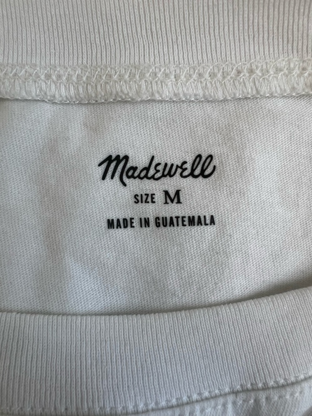 NWT Madewell Classic White Crewneck Tee - Picture 3 of 4